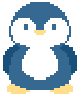 An icon of a pixellated penguin.